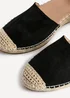 Linzi Neroli Black Suede Closed Toe Espadrille Flatform Sandal - Size 5 Image 5