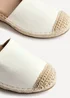 Linzi Neroli White Faux Leather Closed Toe Espadrille Flatform Sandal - Size 7 Image 5
