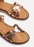Linzi Isabel Pink Faux Leather Two Part Sandal - Size 6 Image 4