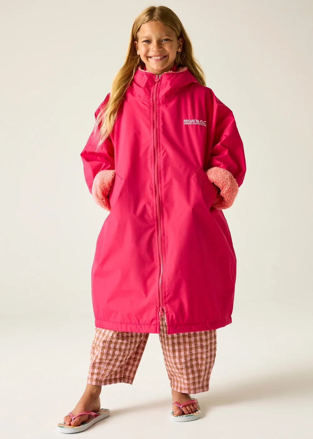 Regatta Berry Kids Junior Waterproof Hydrofort Robe (3-13 Years) - 5-9 yrs Image 1