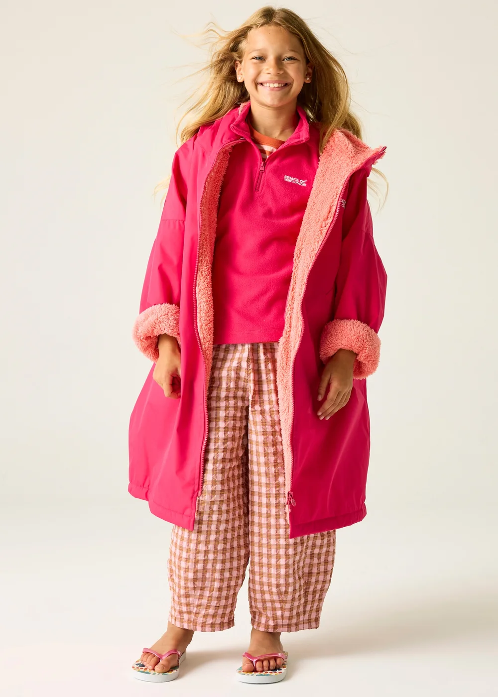 Regatta Berry Kids Junior Waterproof Hydrofort Robe (3-13 Years) - 5-9 yrs Image 2