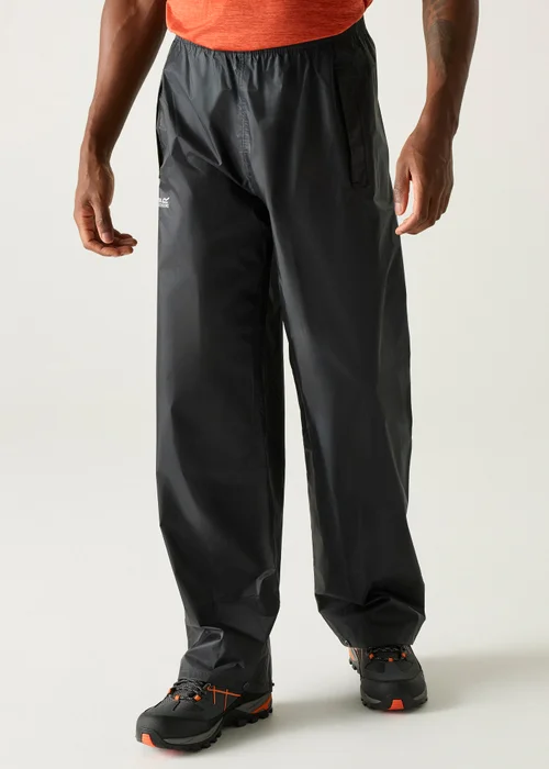 Regatta Black Stormbreak Waterproof with Hydrafort Technology Overtrousers - 2XL Image 1
