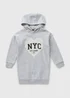 Girls Grey NYC Lace Hoodie Sweater Dress (7-15yrs) - 7 Yrs Image 1