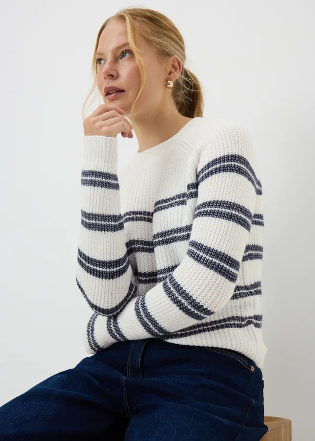 Navy Stripe Knitted Jumper
