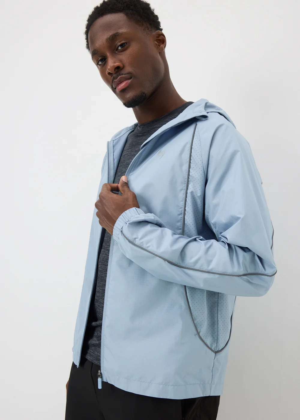Souluxe Light Blue Running Jacket - S Image 1