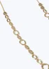 Muse Gold Textured Circle Long Rope Necklace - One Size Image 2