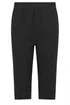 Yours Curve Black Elasticated Cool Cotton Cropped Trousers - 20 Image 5