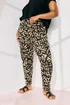 Yours Curve Natural Brown Abstract Print Harem Trousers - 14 Image 2