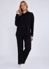 Gini London Black Textured Oversized Long Sleeves Shirt - Small/Medium Image 1