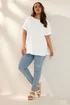 YOURS Curve White Boxy Short Sleeve Blouse - Size 16 Image 2