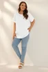 YOURS Curve White Boxy Short Sleeve Blouse - Size 16 Image 3
