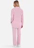 Gini London Pink Textured Oversized Long Sleeves Shirt - M/L Image 2