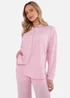 Gini London Pink Textured Oversized Long Sleeves Shirt - M/L Image 3