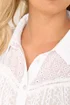 YOURS Curve White Embroidered Shirt - Size 26-28 Image 5