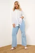 YOURS Curve White Embroidered Shirt - Size 26-28 Image 2