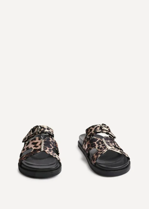 Linzi Rowan Leopard Print Footbed Linked Design Sandal - Size 6 Image 3