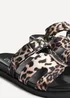 Linzi Rowan Leopard Print Footbed Linked Design Sandal - Size 6 Image 5
