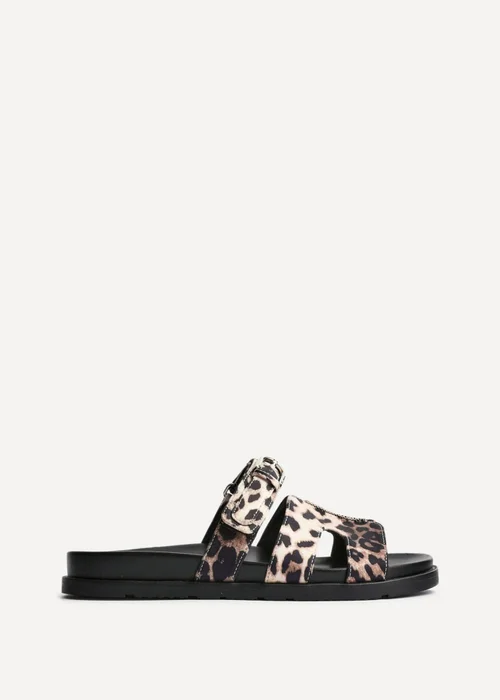 Linzi Rowan Leopard Print Footbed Linked Design Sandal - Size 6 Image 2