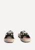 Linzi Seaside Black Raffia Shell Embellished Flat Slider - Size 4 Image 3