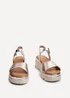 Linzi Nyla Pink Faux Leather Platform Cleated Sole Flatform Sandal - 627 Image 3