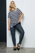 Yours For Good Curve Mid Blue Jersey Stretch Jeggings - 22/L28 Image 2