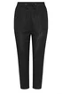 Yours Curve Black Linen Tie Front Joggers - 20 Image 5