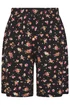 Yours Curve Black Floral Print Jersey Shorts - 16 Image 5
