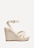 Linzi Goddess Sand Faux Leather Espadrille Wedge - Size 6 Image 2