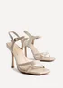 Linzi Empress Sand Faux Leather Stiletto Heeled Sandals - Size 6 Image 4