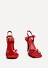 Linzi Empress Red Patent Stiletto Heeled Sandal - 4 Image 3