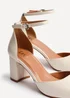 Linzi Sydney Sand Faux Leather Square Toe Court Heel - Size 7 Image 4