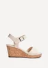 Linzi Sierra Sand Faux Leather Cork Platform Wedge - Size 6 Image 2