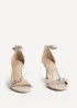 Linzi Prestige Sand Faux Leather Stiletto Heeled Sandals - Size 6 Image 3
