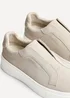 Linzi Henley Taupe Textured Slip On Platform Trainers - Size 4 Image 5