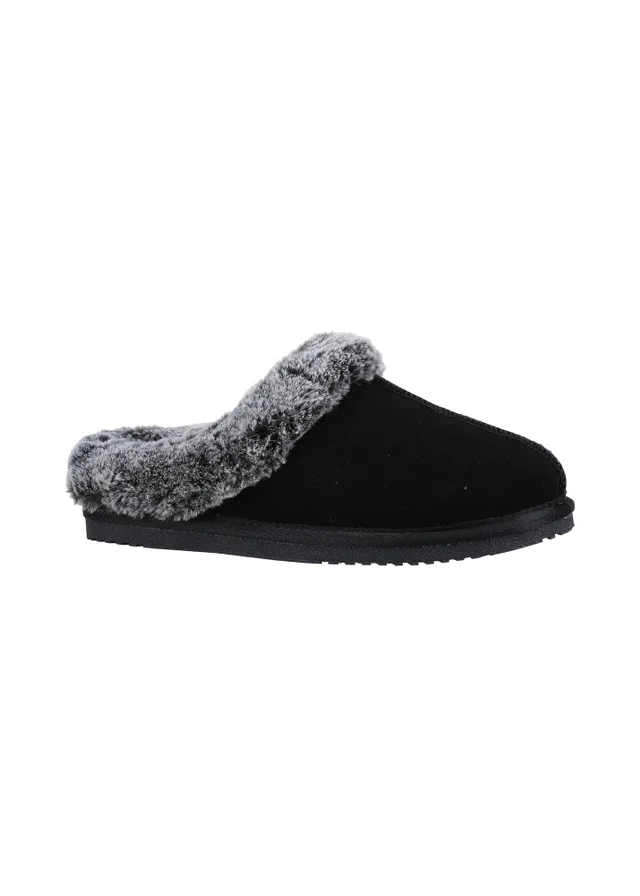 Hush Puppies Black Amara Slippers