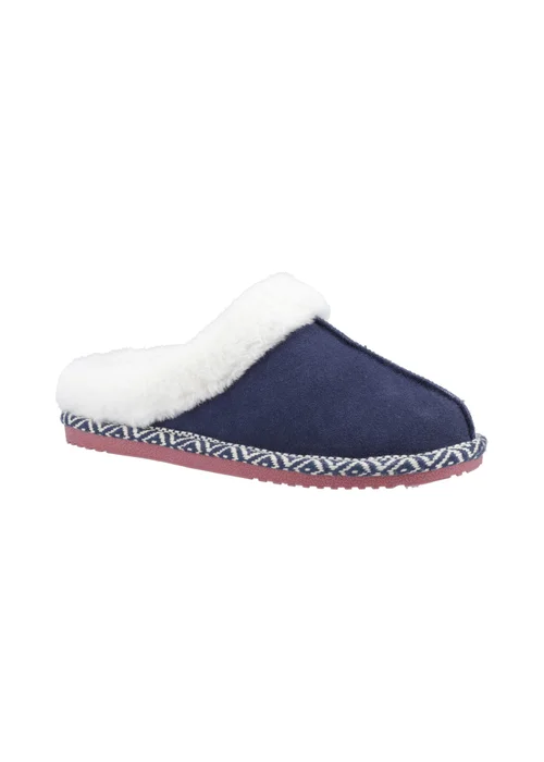 Hush Puppies Navy Amara Slippers - Size 6 Image 2