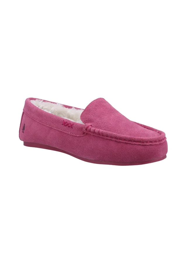 Hush Puppies Pink Annie Mocassin Slippers