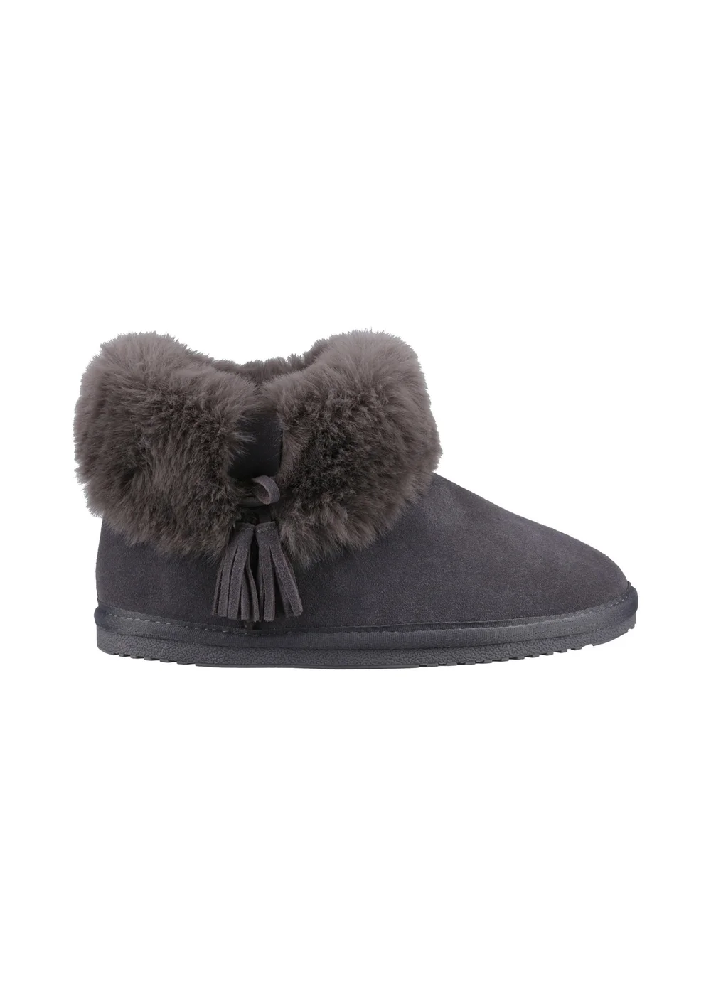 Hush Puppies Grey Ayana Slippers - Size 7 Image 1