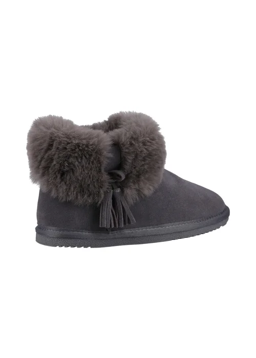 Hush Puppies Grey Ayana Slippers - Size 7 Image 3