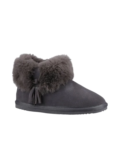 Hush Puppies Grey Ayana Slippers - Size 7 Image 2