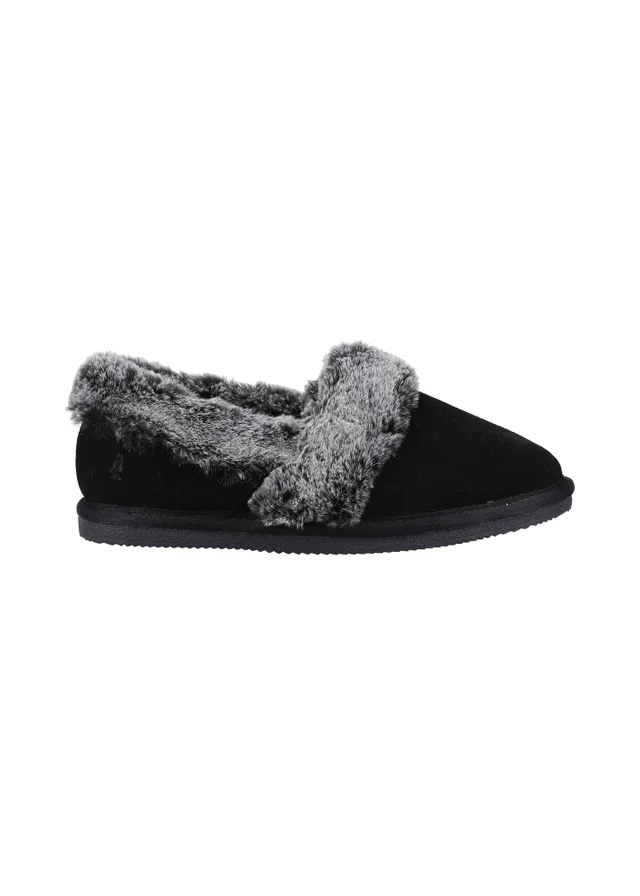 Hush Puppies Black Ariel Slippers