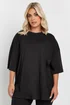 Yours Curve Black Oversized Boxy T Shirt - Size 26-28 Image 2