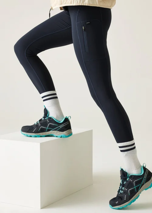 Regatta Navy Monira Water Repellent Isoflex Hiking Leggings - 12 Image 1