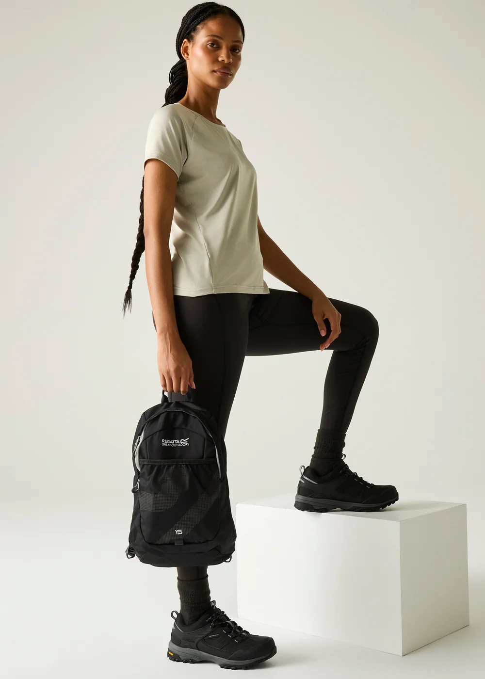 Regatta Black Monira Hiking Water-Repellent with Isoflex Technology and UPF 50 Leggings - 22 Image 6
