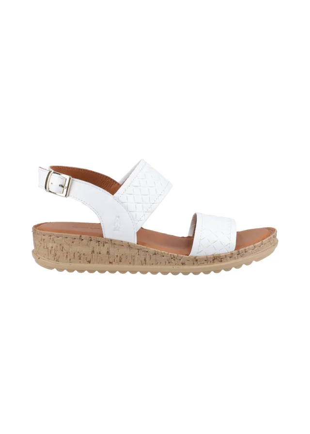 Hush Puppies White Ebony Woven Sandal