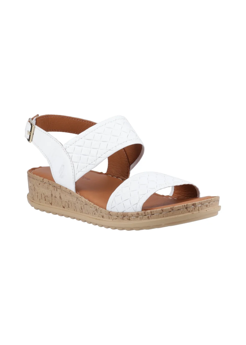Hush Puppies White Ebony Woven Sandal - Size 7 Image 2
