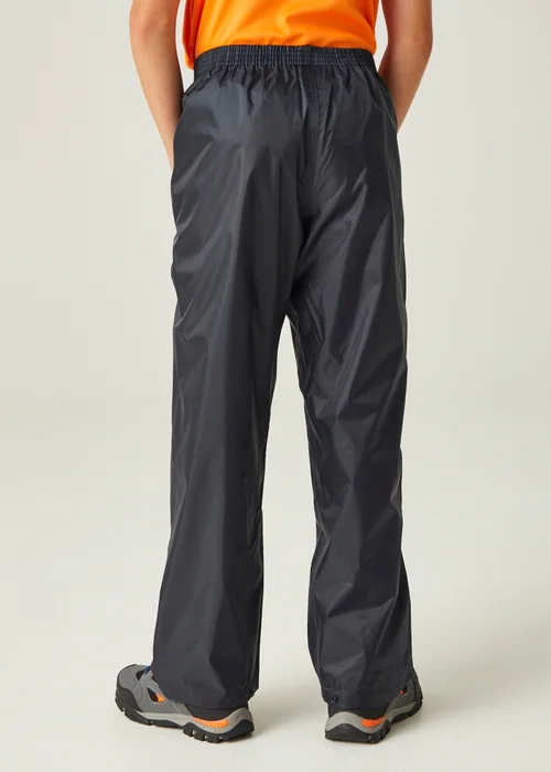 Regatta Navy Kids Stormbreak Waterproof Hydrofort Overtrousers (3-16 Years) - Age 14 Years Image 2