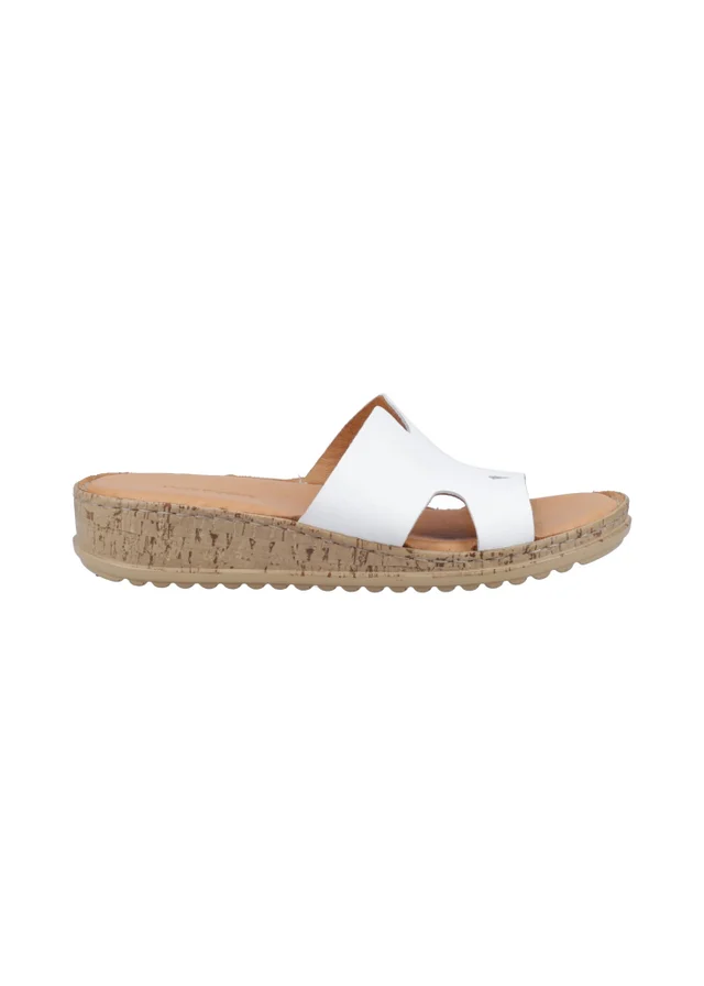 Hush Puppies White Eloise Mule Sandal