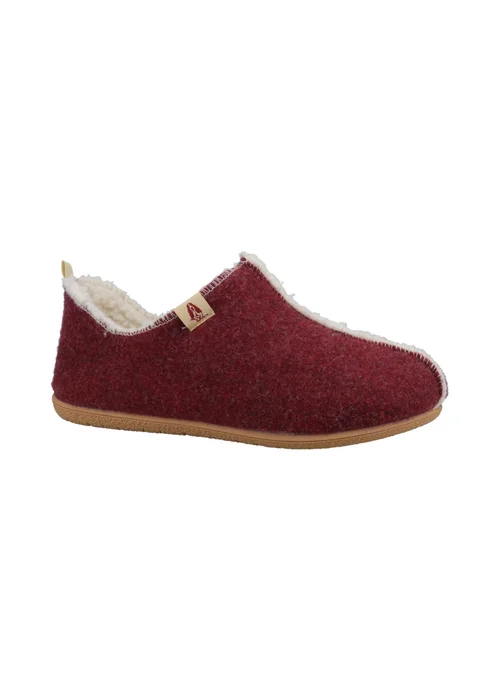 Hush Puppies Dark Red Good Slippers - Size 5 Image 2