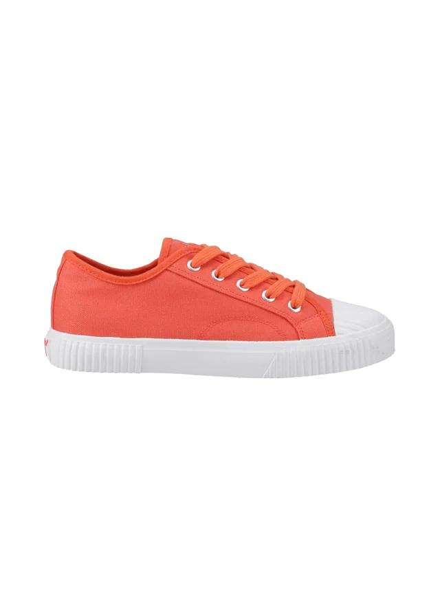 Hush Puppies Orange Freya Canvas Trainer